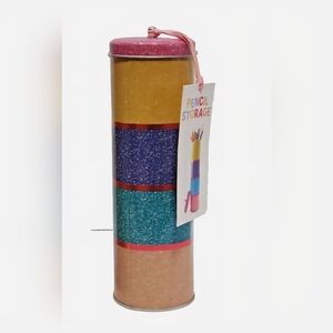 Colorful Pencil Storage Tin